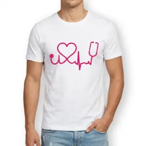 Pink Stethoscope Heartbeat Nurse T-Shirt 8 pink stethoscope heartbeat nurse t shirt 2.jpg