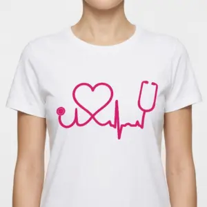 Pink Stethoscope Heartbeat Nurse T-Shirt 9 pink stethoscope heartbeat nurse t shirt 3.jpg