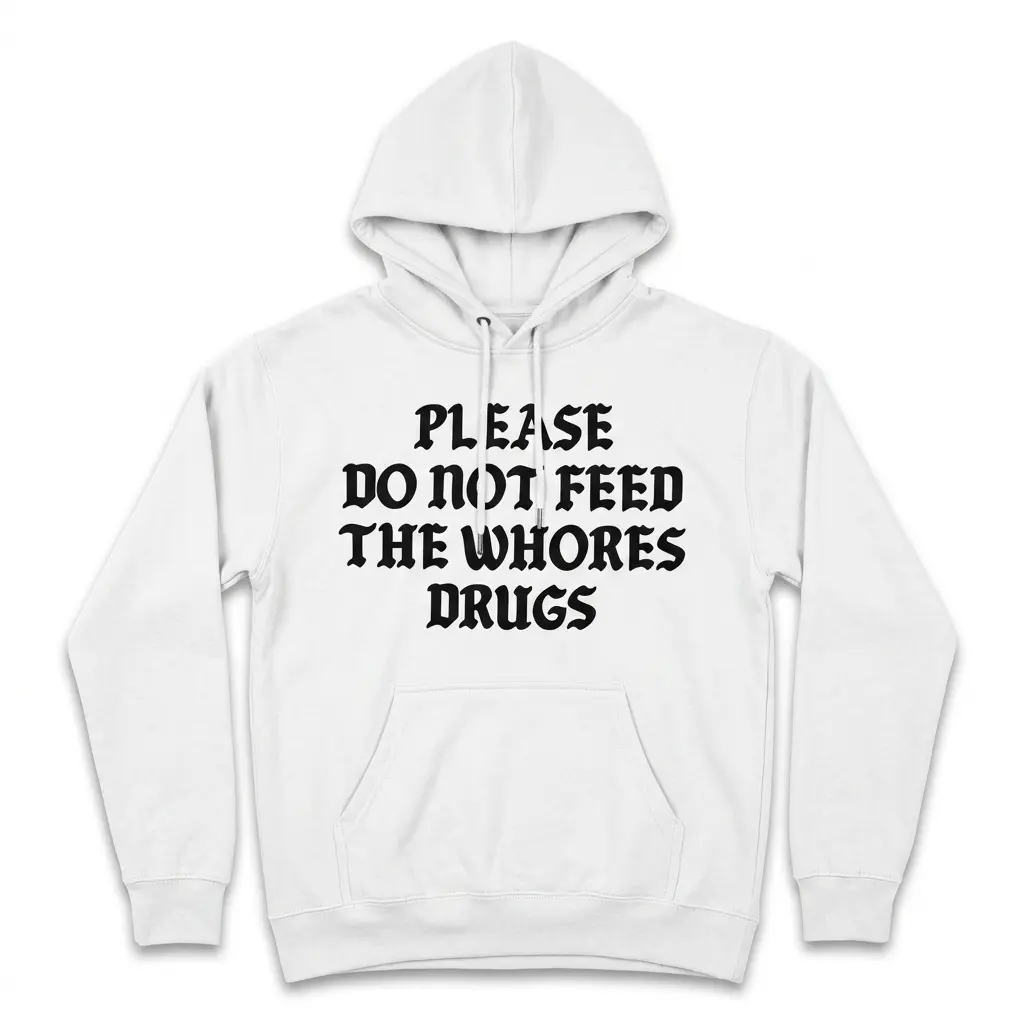 Please Do Not Feed The Whores Drugs T-Shirt 2 please do not feed the whores drugs t shirt 1.jpg