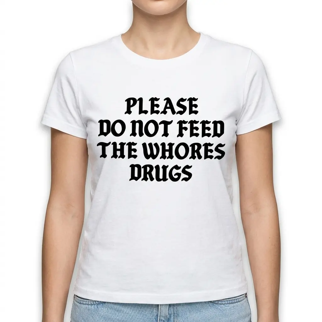 Please Do Not Feed The Whores Drugs T-Shirt 4 please do not feed the whores drugs t shirt 3.jpg