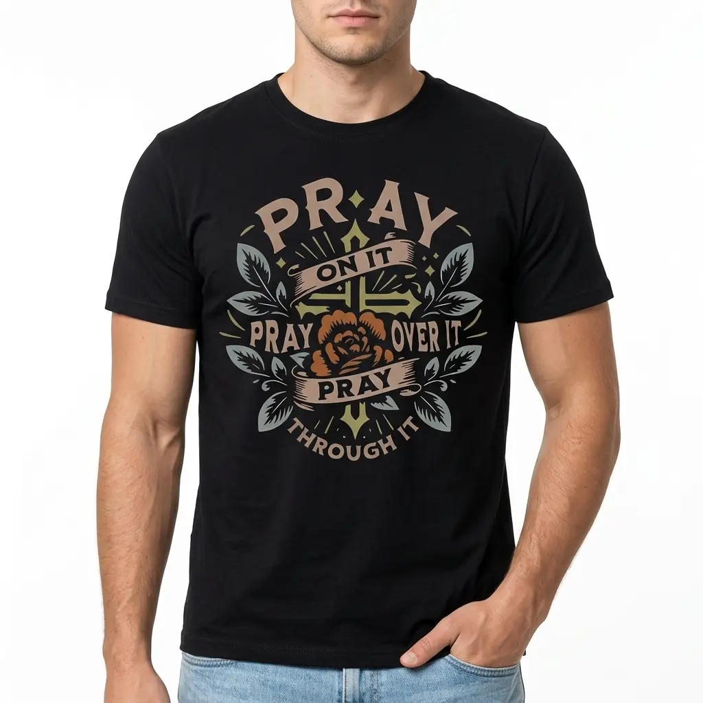 Pray On It Faith Graphic T-Shirt 3 pray on it faith graphic t shirt 2.jpg