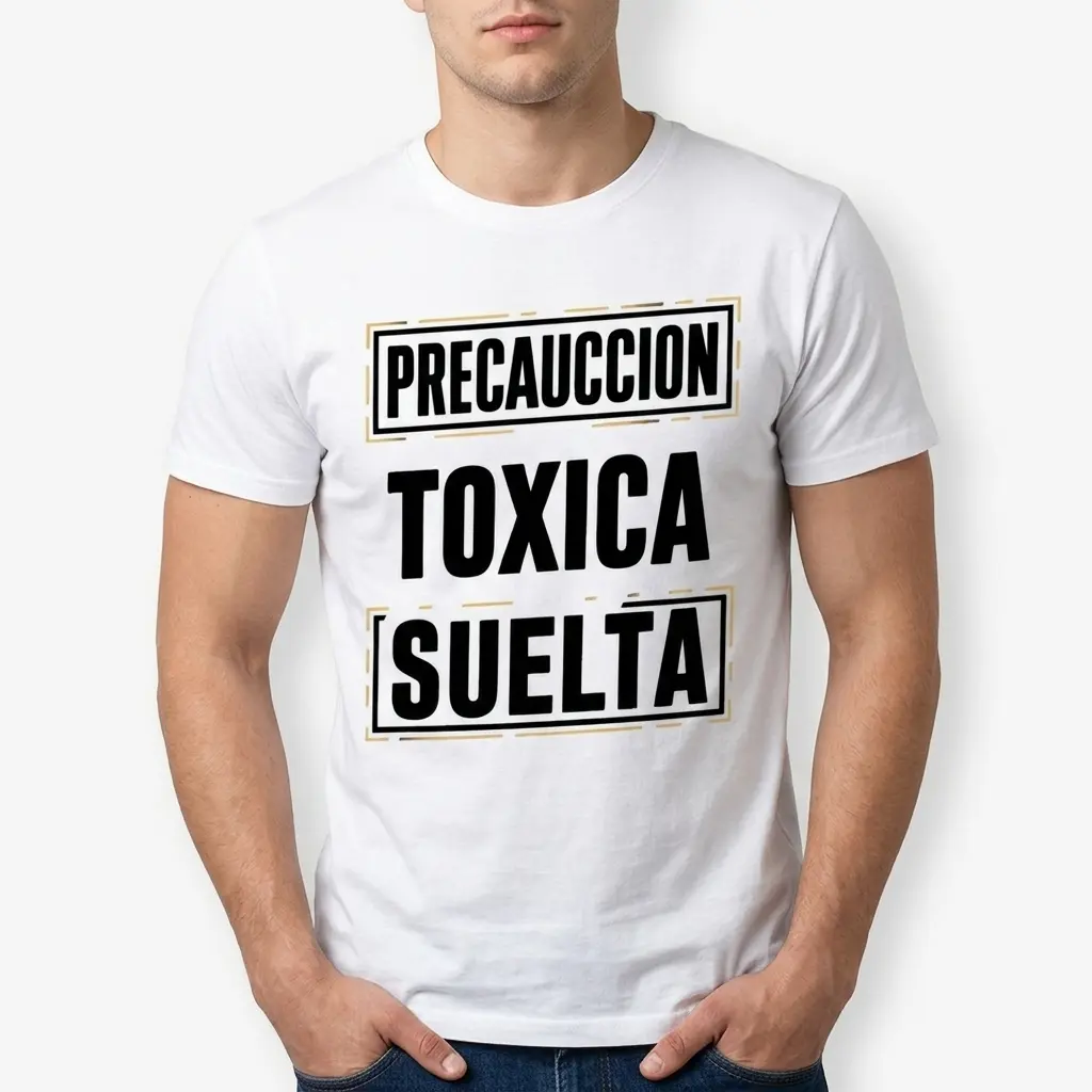 Precaucion Toxica Suelta Spanish T-Shirt 5 precaucion toxica suelta spanish t shirt 4.jpg