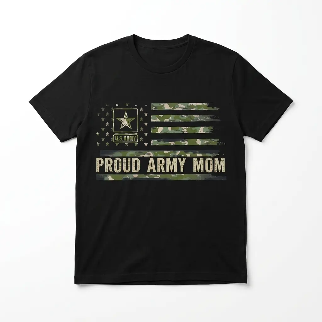 Proud Army Mom Camo Flag T-Shirt 1 proud army mom camo flag t shirt.jpg