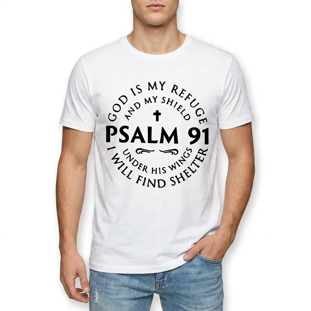 Psalm 91 Christian Faith T-Shirt 3 psalm 91 christian faith t shirt 2.jpg