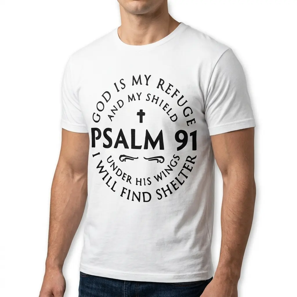 Psalm 91 Christian Faith T-Shirt 5 psalm 91 christian faith t shirt 4.jpg