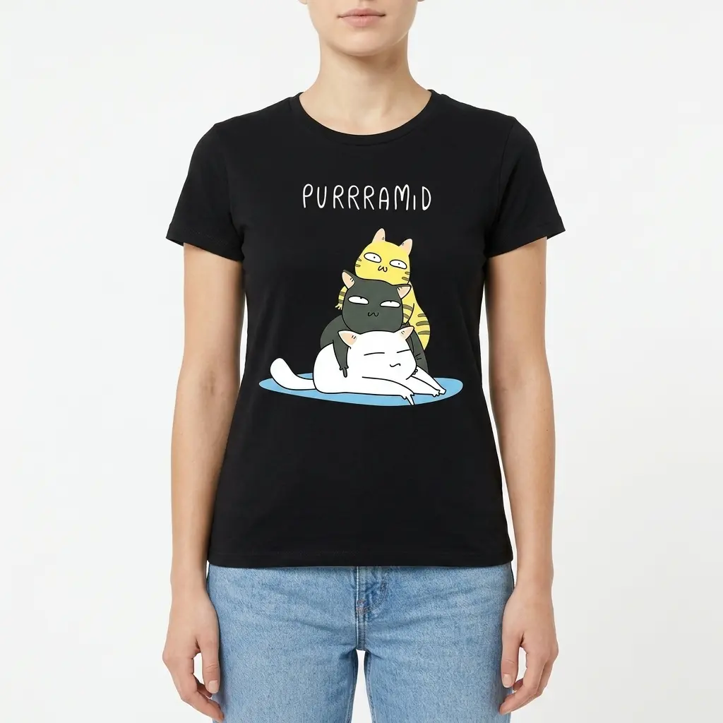 Purrramid Cat Stack Graphic T-Shirt 4 purrramid cat stack graphic t shirt 3.jpg