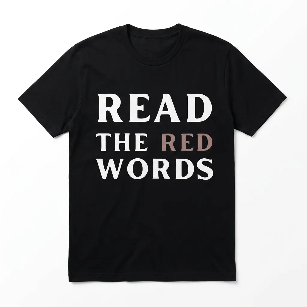 read the red words typography t shirt.jpg