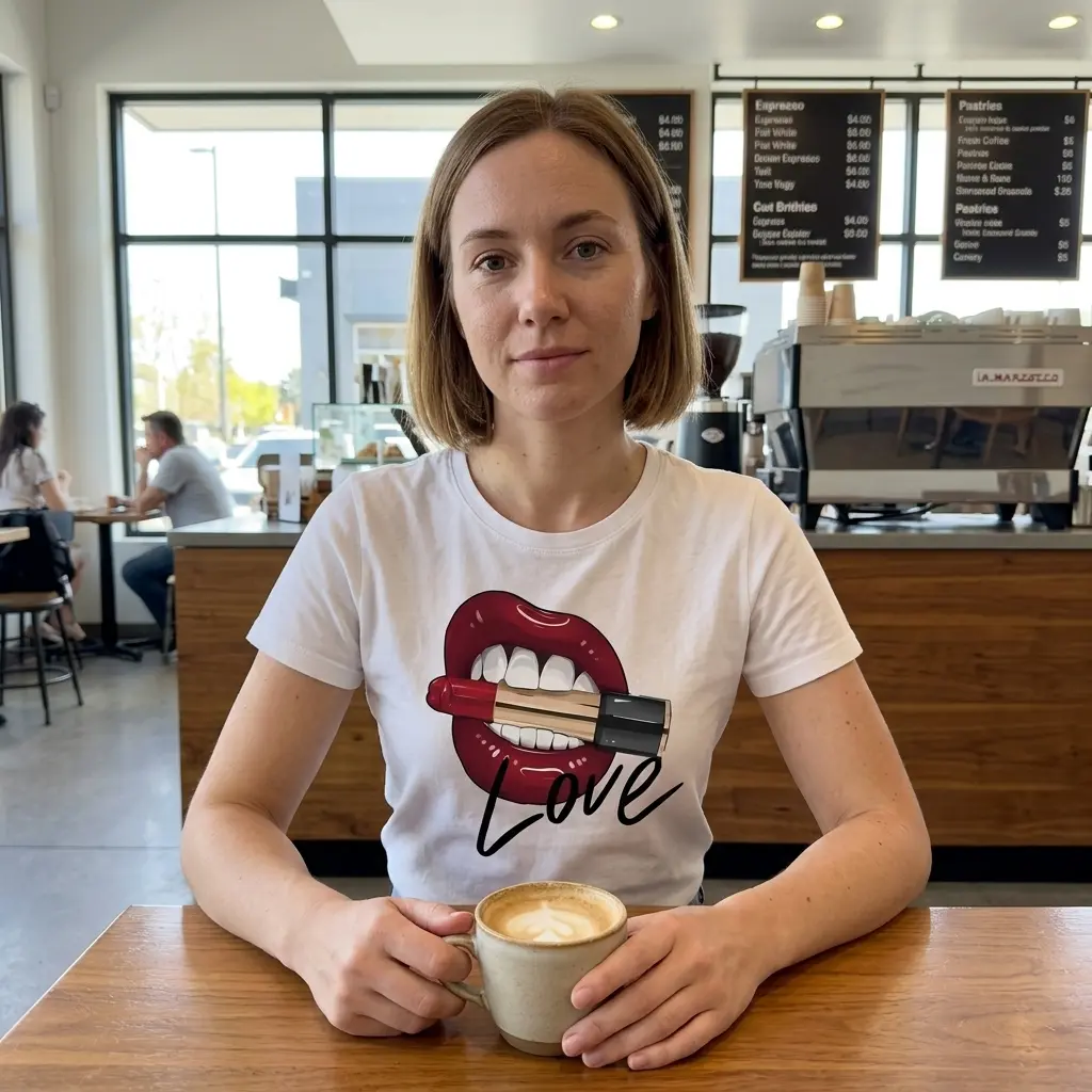 Red Lips and Lipstick Love Graphic T-Shirt 6 red lips and lipstick love graphic t shirt 5.jpg
