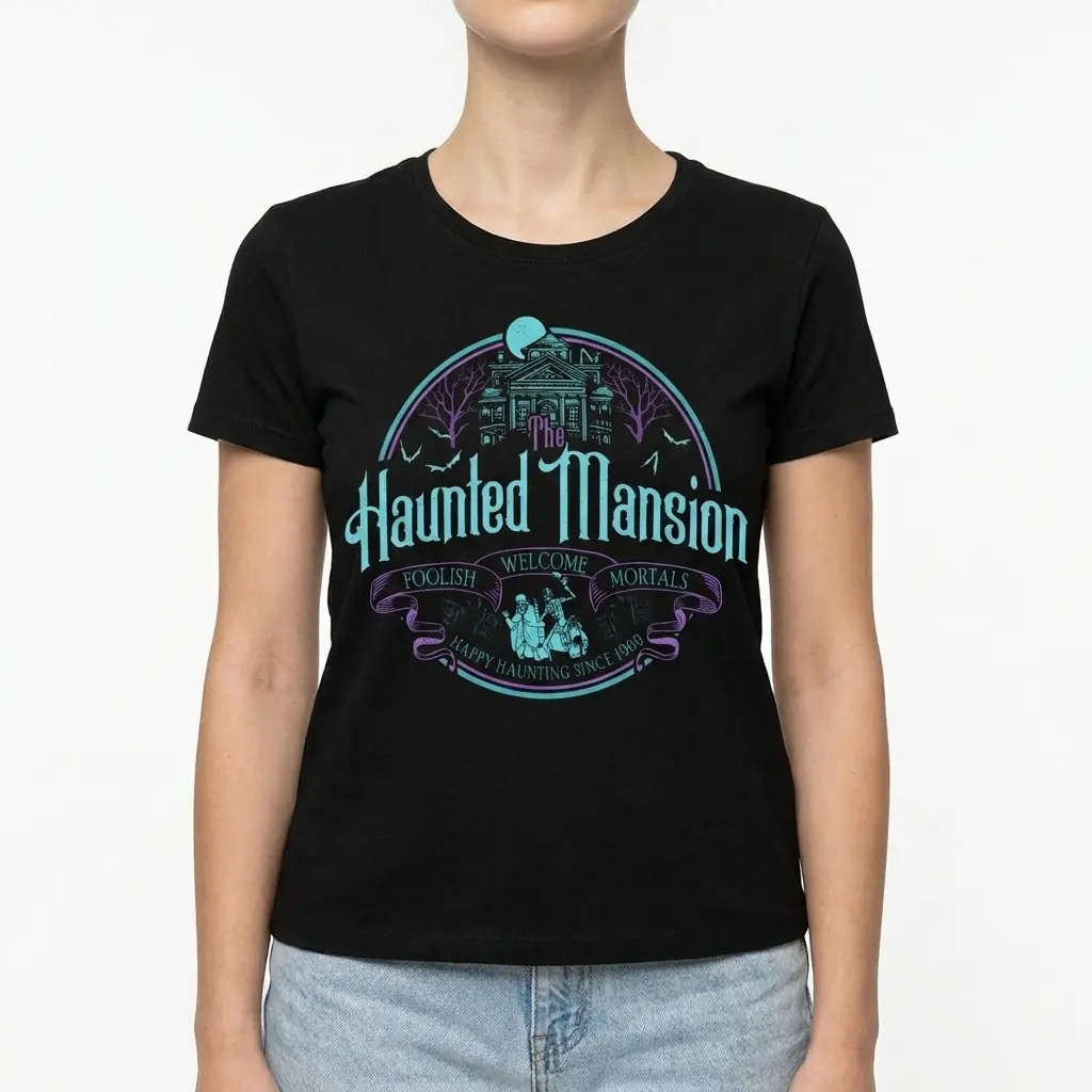 retro haunted mansion foolish mortals t shirt 3.jpg