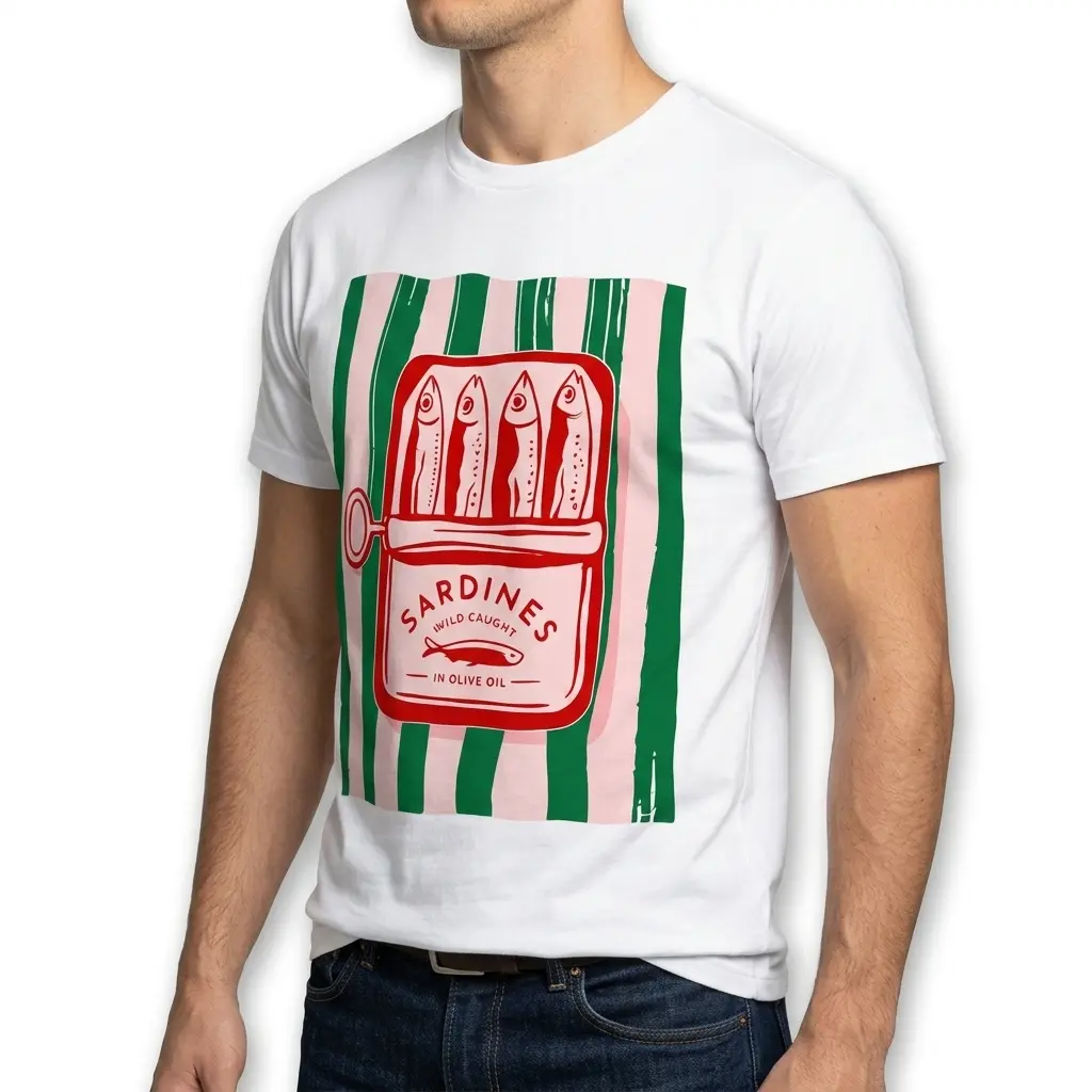 Retro Sardines Tin Graphic T-Shirt 5 retro sardines tin graphic t shirt 4.jpg