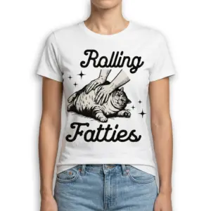Rolling Fatties Funny Cat T-Shirt 9 rolling fatties funny cat t shirt 3.jpg