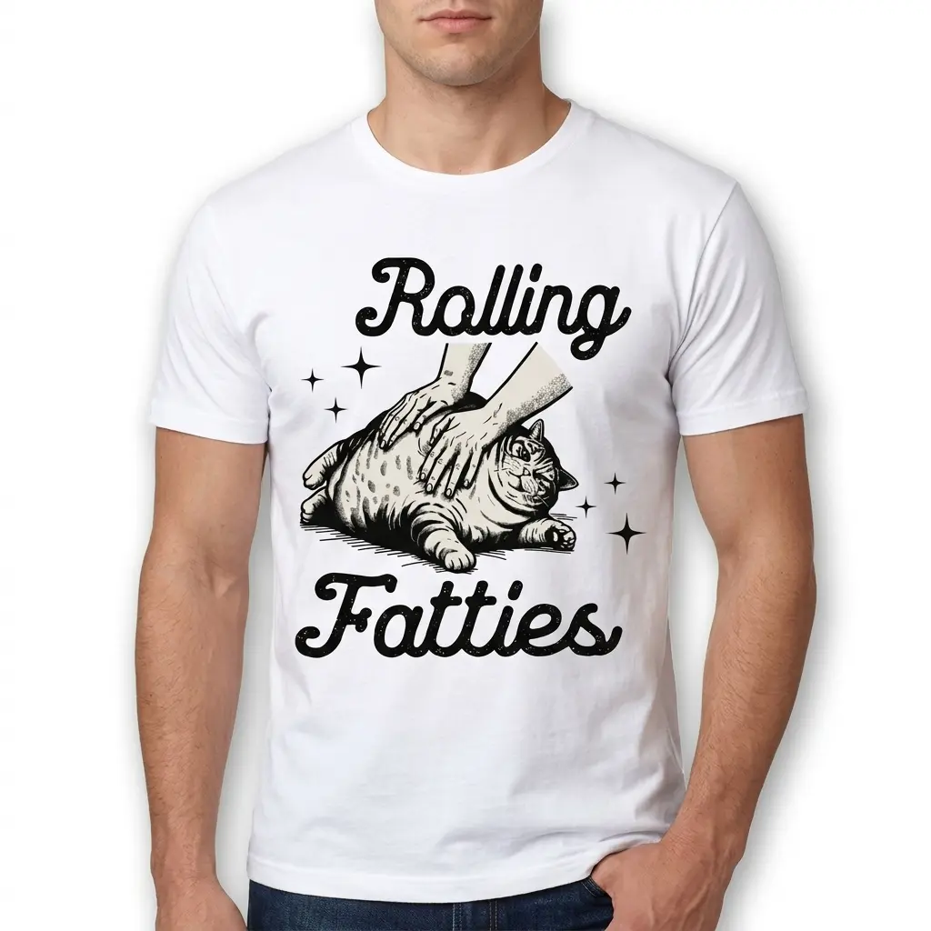 Rolling Fatties Funny Cat T-Shirt 5 rolling fatties funny cat t shirt 4.jpg