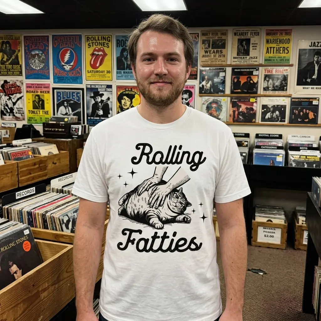 Rolling Fatties Funny Cat T-Shirt 6 rolling fatties funny cat t shirt 5.jpg