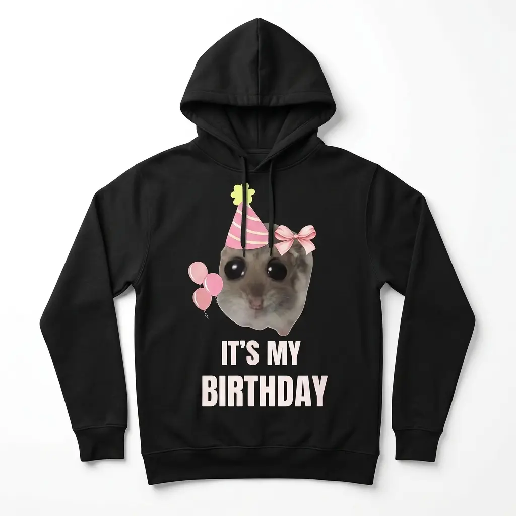 Sad Hamster It's My Birthday T-Shirt 2 sad hamster its my birthday t shirt 1.jpg