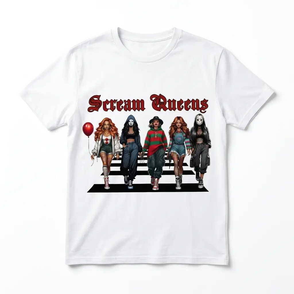 Scream Queens Horror Character T-Shirt 1 scream queens horror character t shirt.jpg