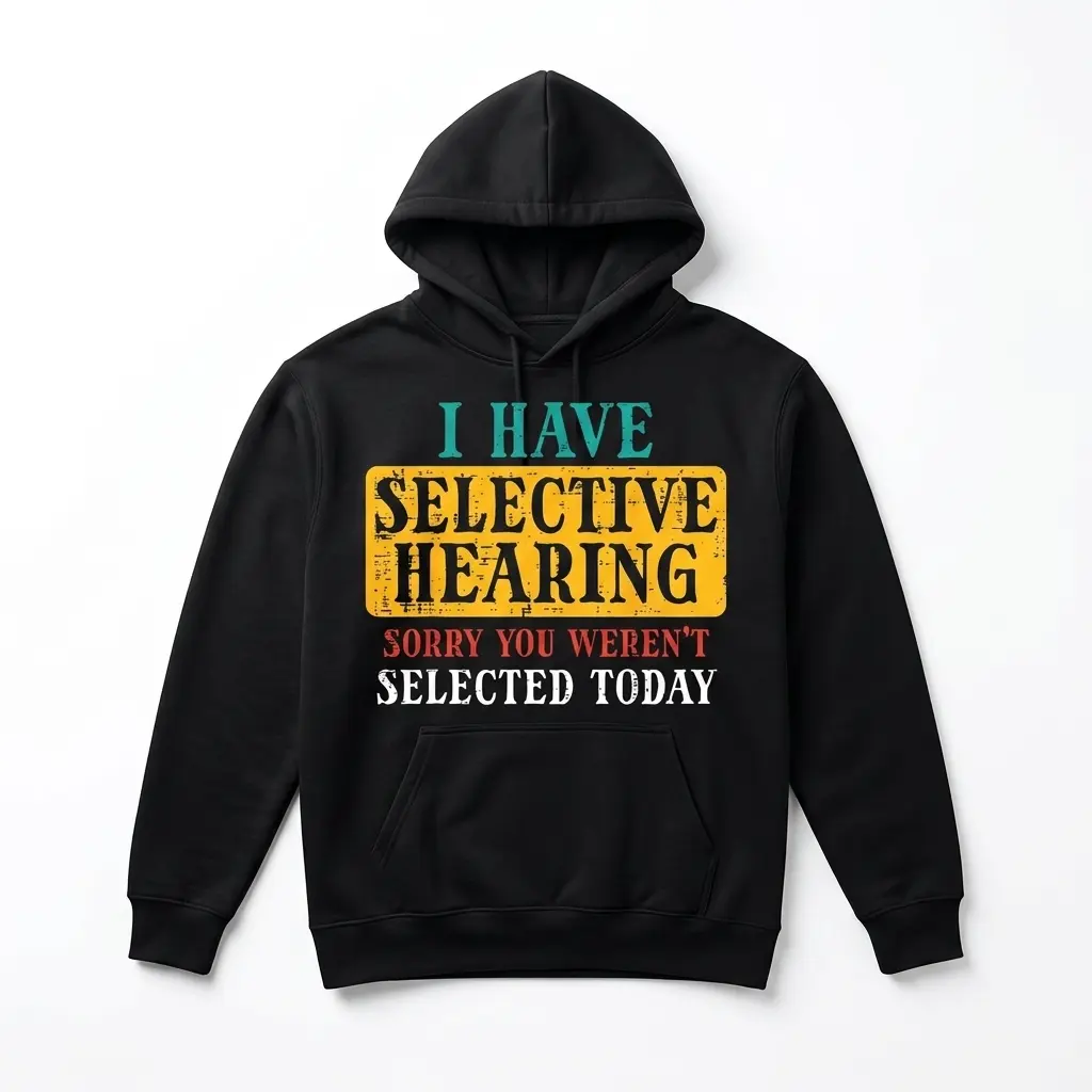 Selective Hearing Funny Graphic T-Shirt 2 selective hearing funny graphic t shirt 1.jpg