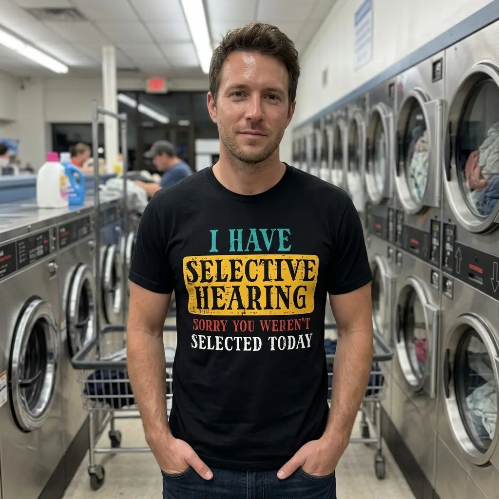 Selective Hearing Funny Graphic T-Shirt 6 selective hearing funny graphic t shirt 5.jpg