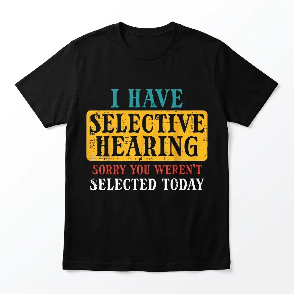 Selective Hearing Funny Graphic T-Shirt 1 selective hearing funny graphic t shirt.jpg