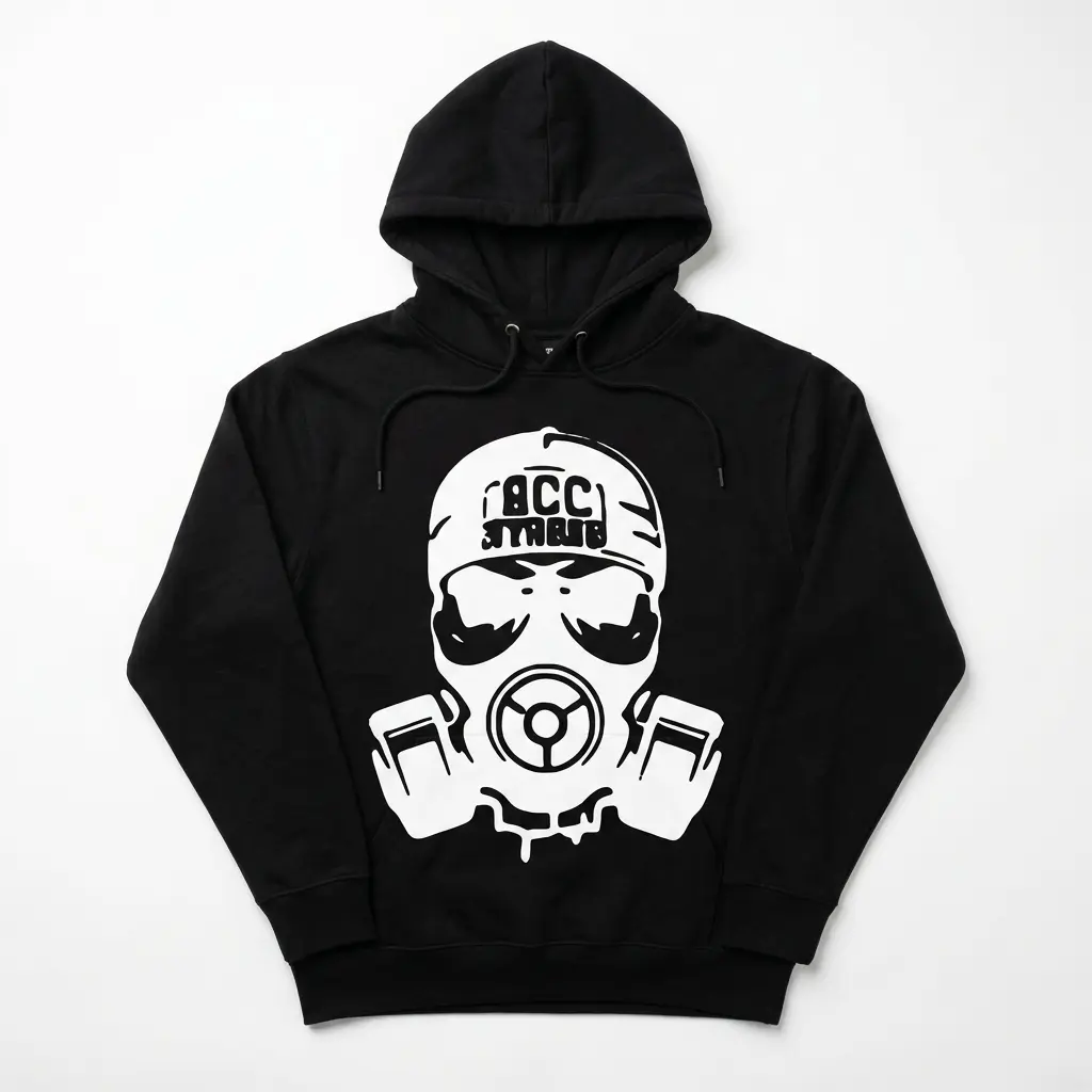 Skull Gas Mask Graphic T-Shirt 2 skull gas mask graphic t shirt 1.jpg