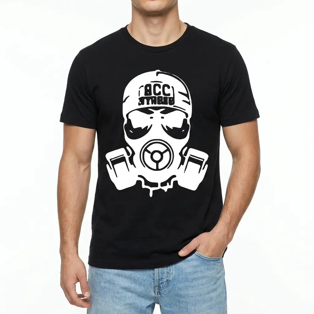 Skull Gas Mask Graphic T-Shirt 3 skull gas mask graphic t shirt 2.jpg
