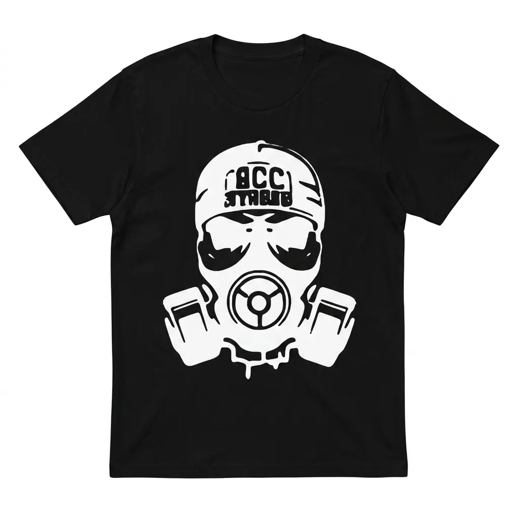 Skull Gas Mask Graphic T-Shirt 1 skull gas mask graphic t shirt.jpg