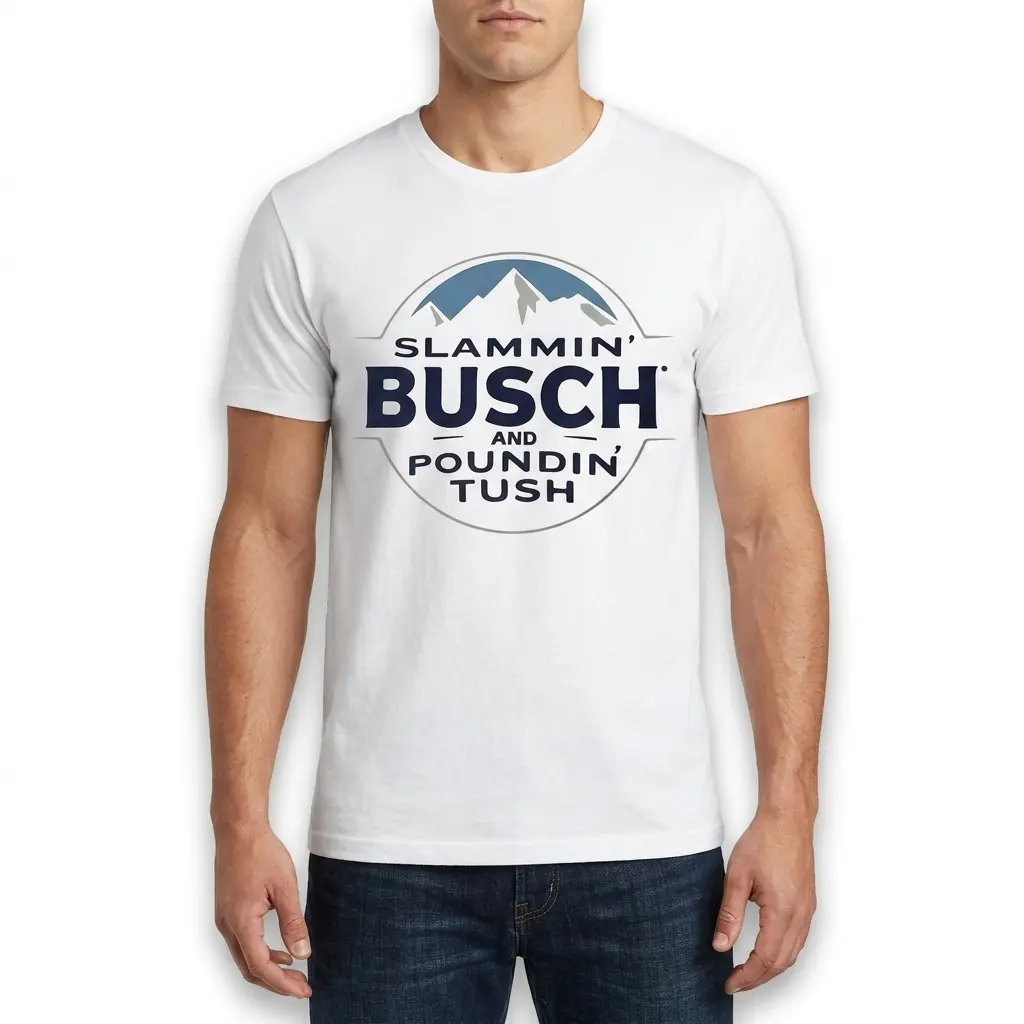 Slammin' Busch Parody Beer Graphic T-Shirt 5 slammin busch parody beer graphic t shirt 4.jpg
