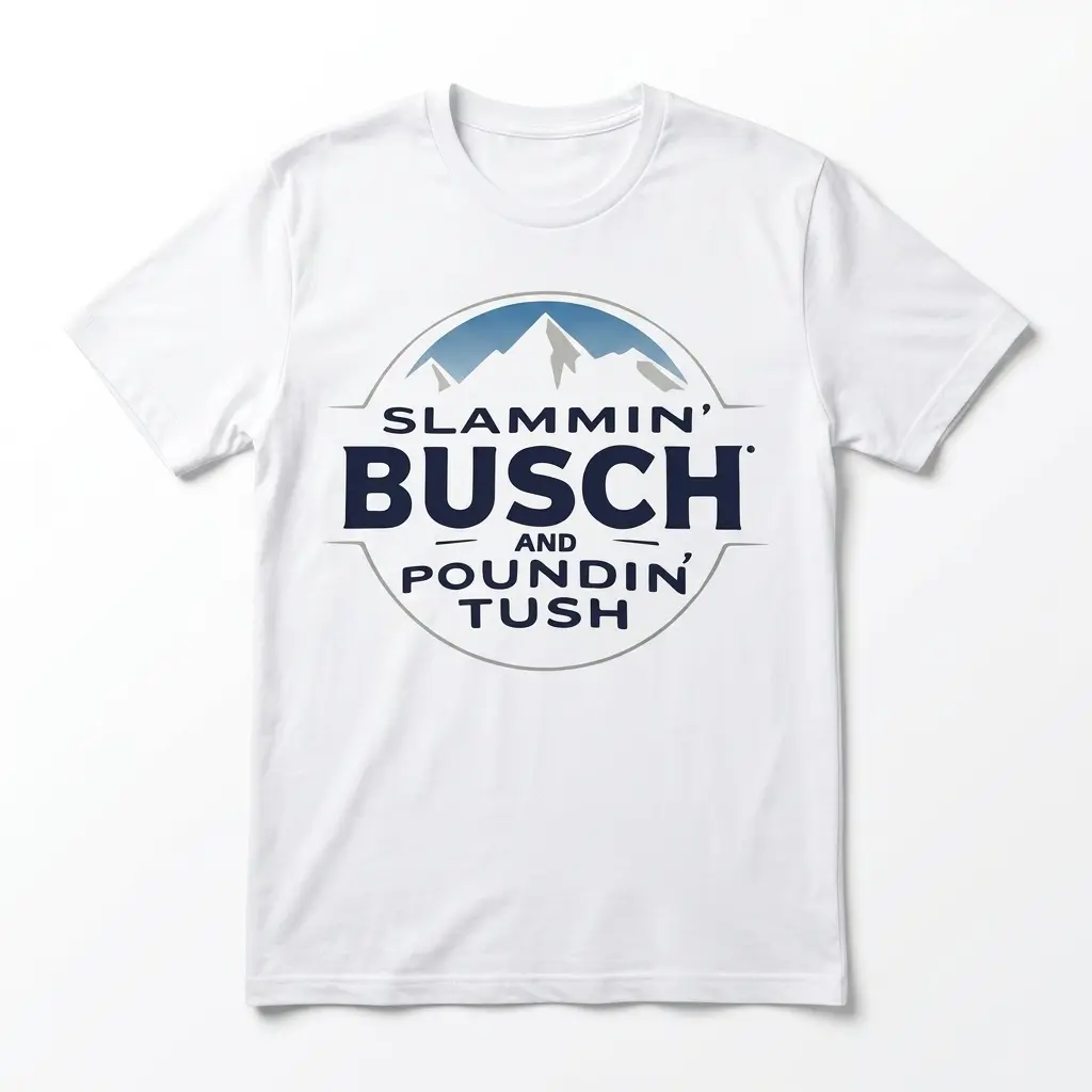 Slammin' Busch Parody Beer Graphic T-Shirt 1 slammin busch parody beer graphic t shirt.jpg