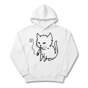 Smoking Cat Line Art T-Shirt 7 smoking cat line art t shirt 1.jpg
