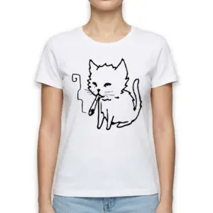 Smoking Cat Line Art T-Shirt 9 smoking cat line art t shirt 3.jpg