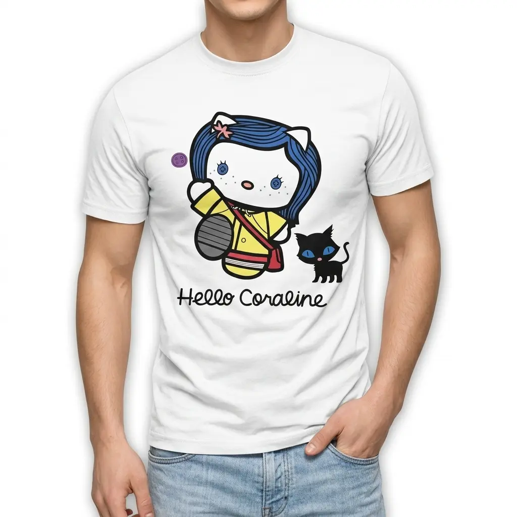 Spooky Cute Hello Coraline Mashup T-Shirt 3 spooky cute hello coraline mashup t shirt 2.jpg
