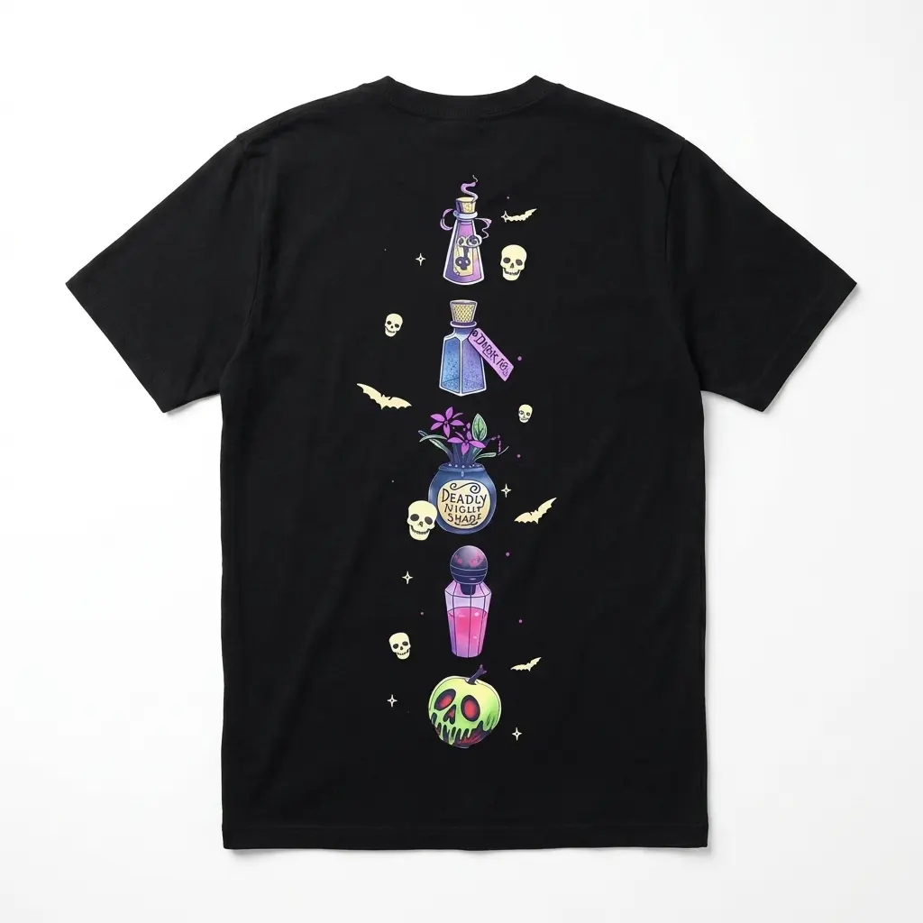 spooky potion bottles poison apple t shirt.jpg