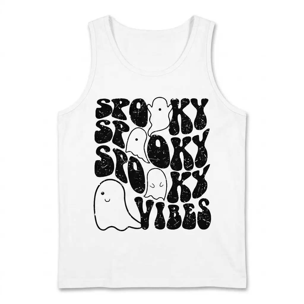 Spooky Vibes Halloween Ghost T-Shirt 3 spooky vibes halloween ghost t shirt 2.jpg