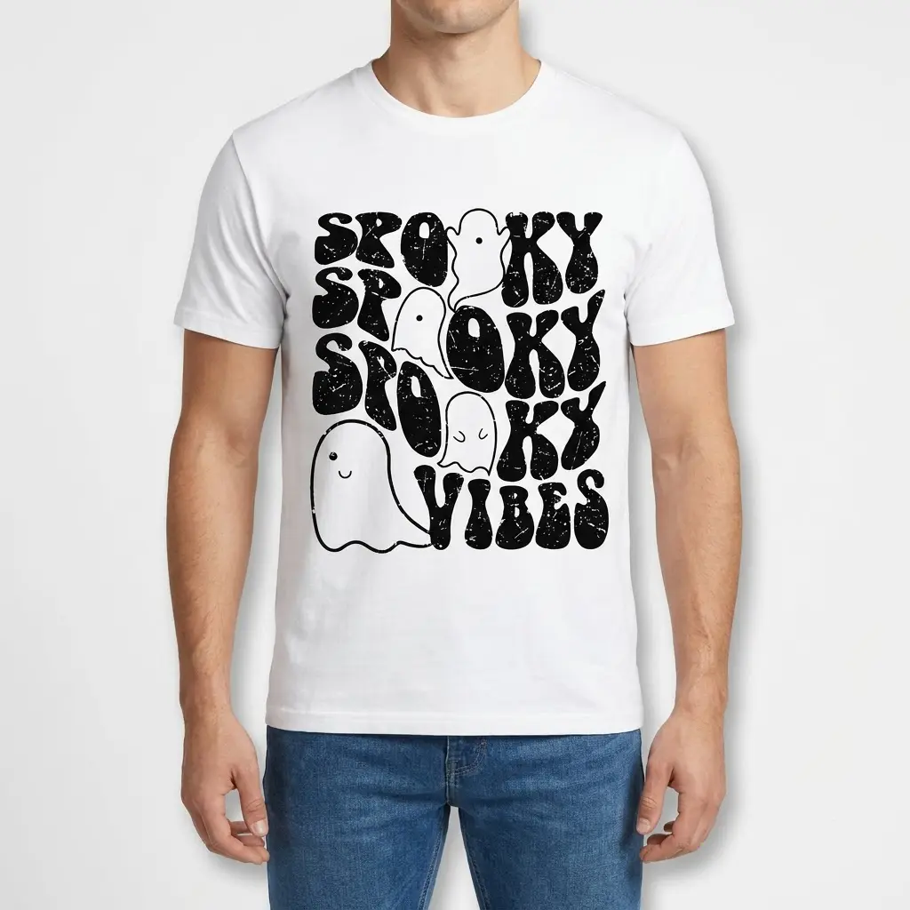 Spooky Vibes Halloween Ghost T-Shirt 4 spooky vibes halloween ghost t shirt 3.jpg