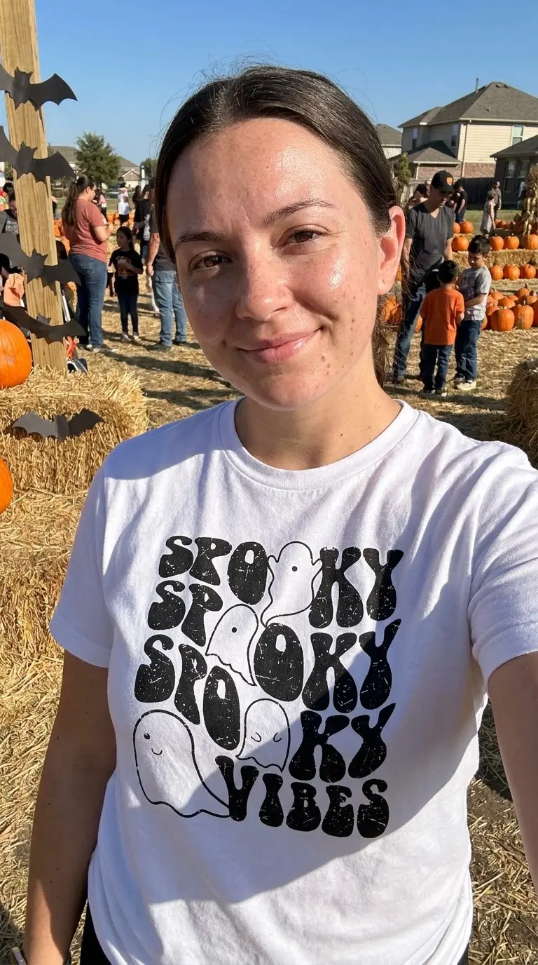 Spooky Vibes Halloween Ghost T-Shirt 5 spooky vibes halloween ghost t shirt 4.jpg