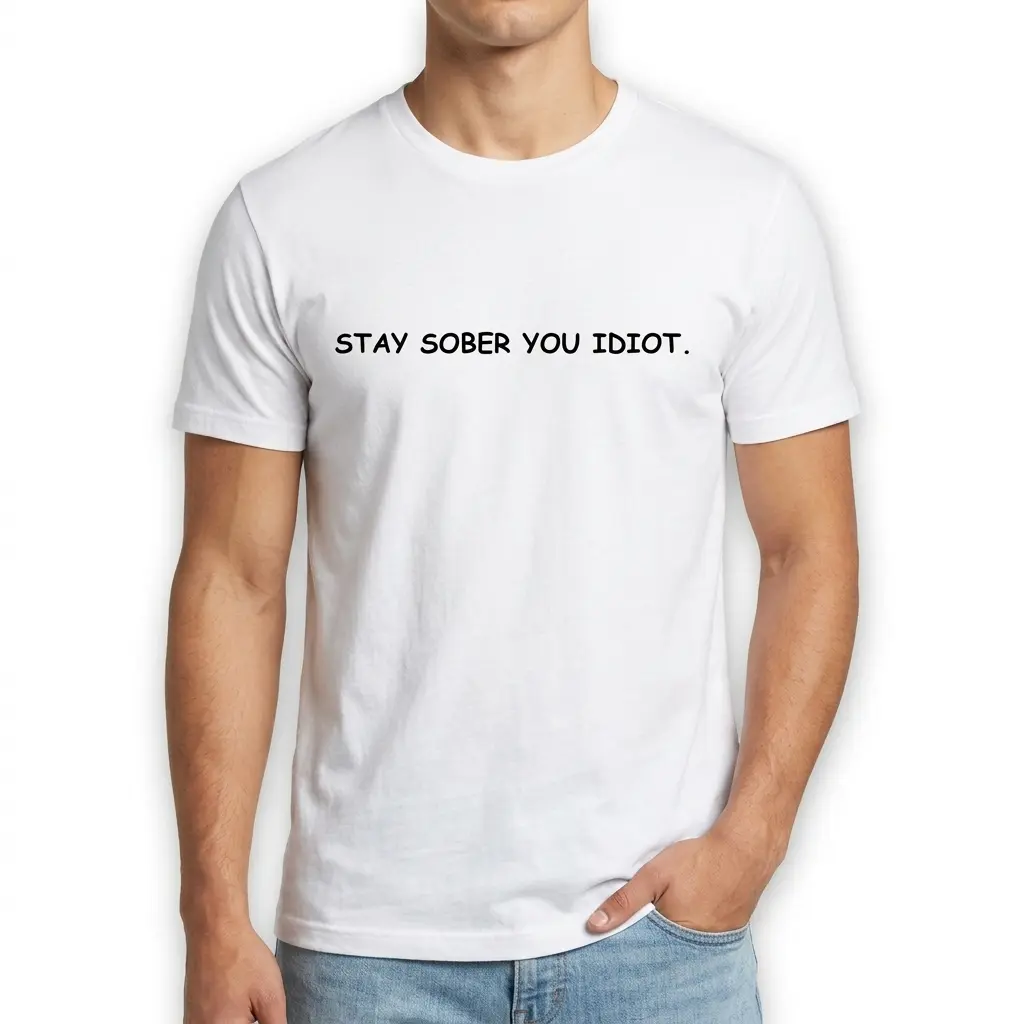 Stay Sober Funny Sobriety Typography T-Shirt 3 stay sober funny sobriety typography t shirt 2.jpg