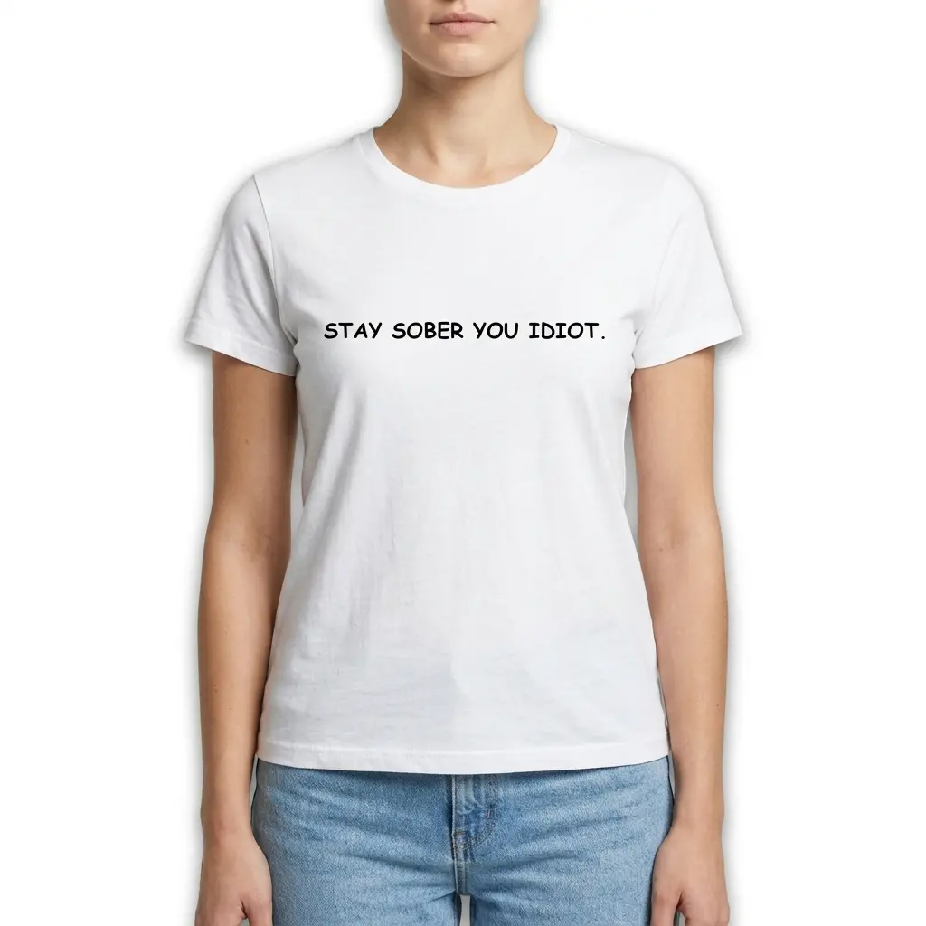 Stay Sober Funny Sobriety Typography T-Shirt 4 stay sober funny sobriety typography t shirt 3.jpg