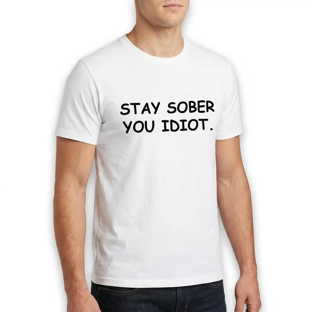 Stay Sober Funny Sobriety Typography T-Shirt 5 stay sober funny sobriety typography t shirt 4.jpg