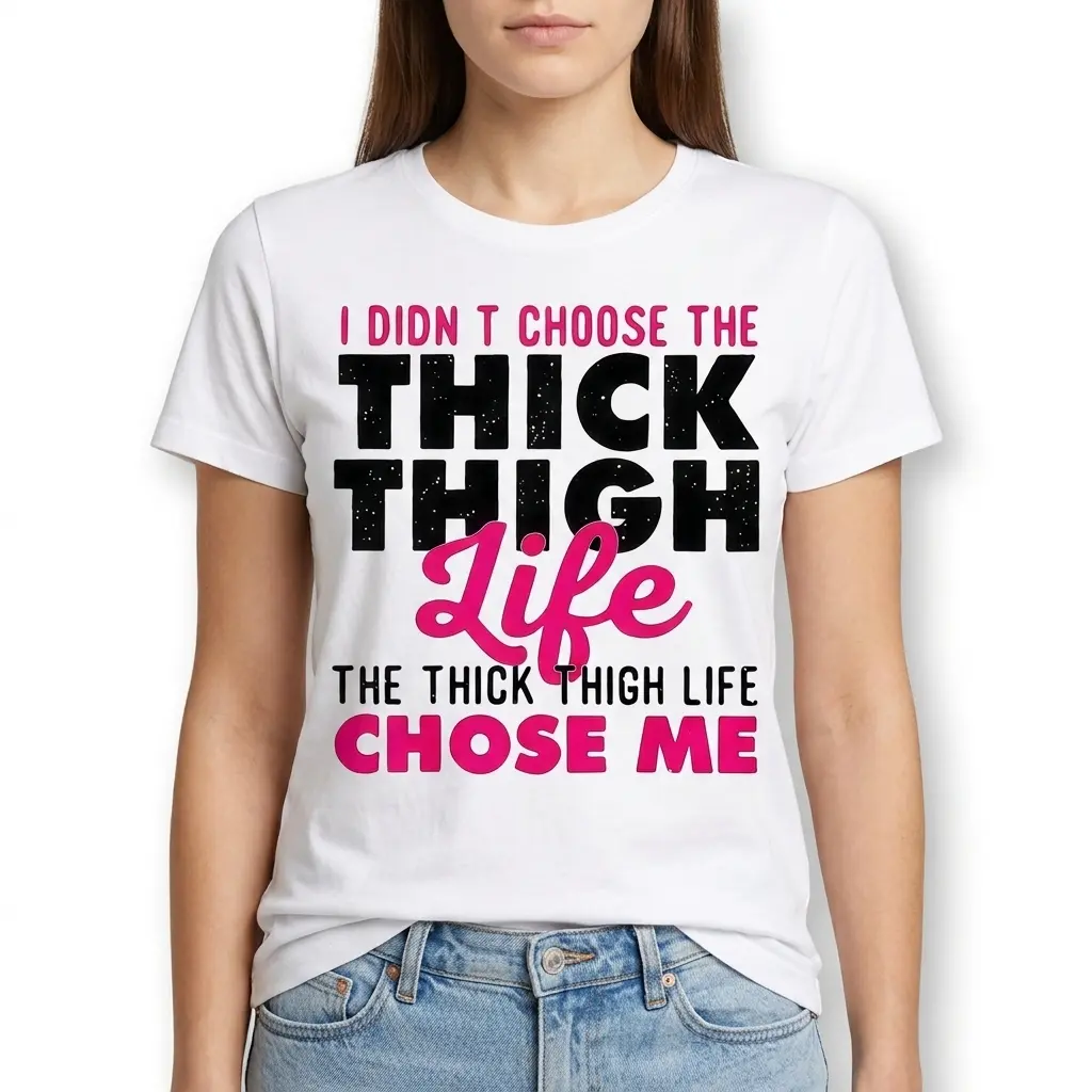 Thick Thigh Life Funny Graphic T-Shirt 4 thick thigh life funny graphic t shirt 3.jpg