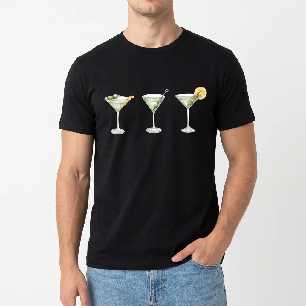 Three Martini Glasses T-Shirt 3 three martini glasses t shirt 2.jpg