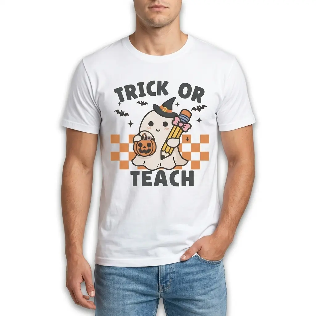 trick or teach cute ghost teacher t shirt 2.jpg