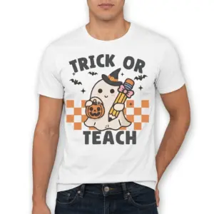 Trick or Teach Cute Ghost Teacher T-Shirt 10 trick or teach cute ghost teacher t shirt 4.jpg