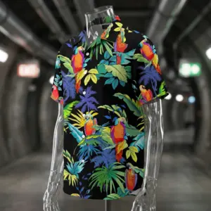 Tropical Parrot Black Hawaiian Shirt 10 tropical parrot black hawaiian shirt 4.jpg