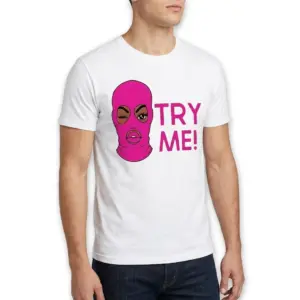 Try Me Pink Ski Mask T-Shirt 10 try me pink ski mask t shirt 4.jpg