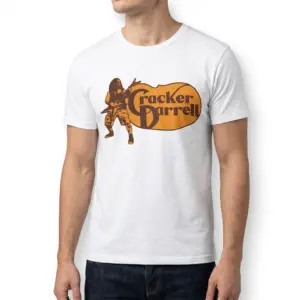 Vintage Cracker Darrell Metal Parody T-Shirt 10 Full view of T-shirt with rocker graphic print.