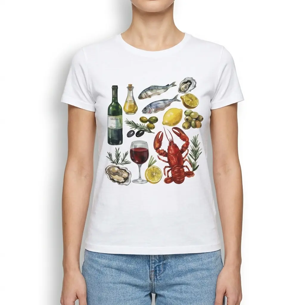 watercolor seafood and wine t shirt 3.jpg
