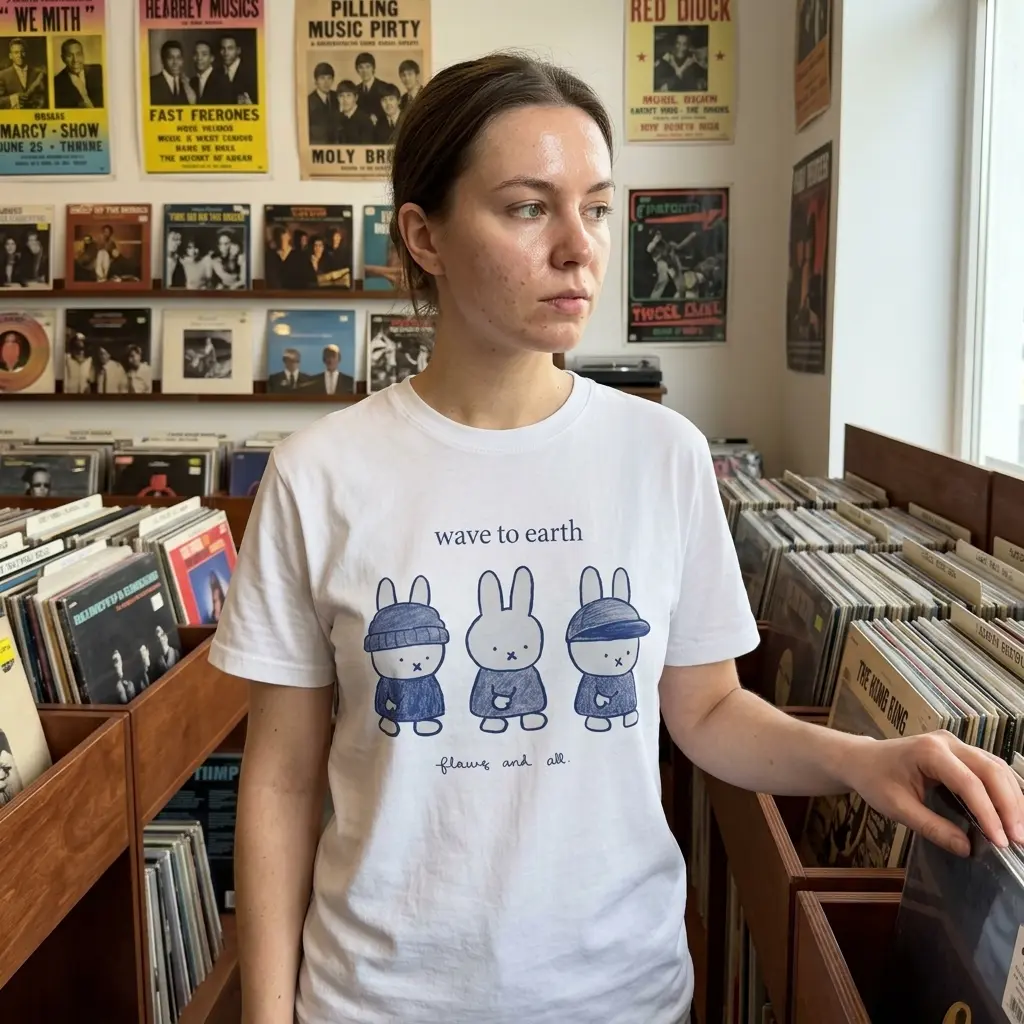 wave to earth flaws and all bunny t shirt 5.jpg
