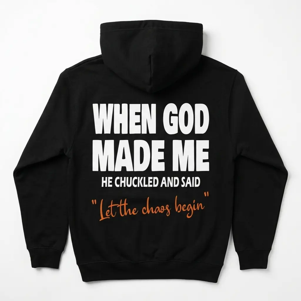 when god made me funny chaos t shirt 1.jpg