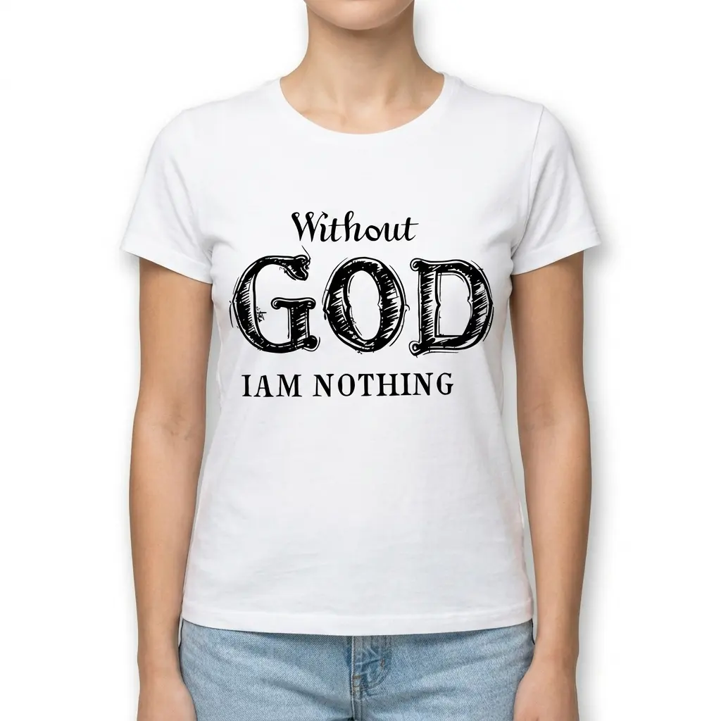 Without God I Am Nothing T-Shirt 4 without god i am nothing t shirt 3.jpg