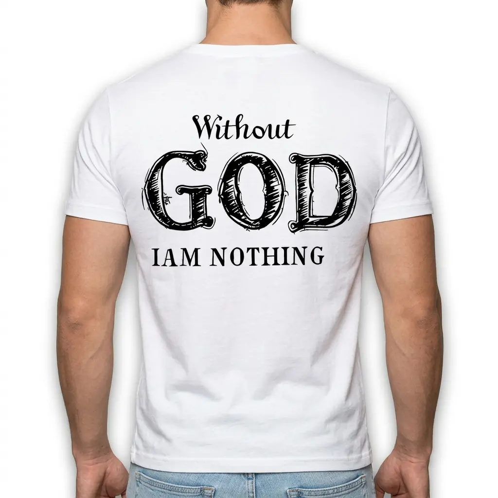 Without God I Am Nothing T-Shirt 5 without god i am nothing t shirt 4.jpg