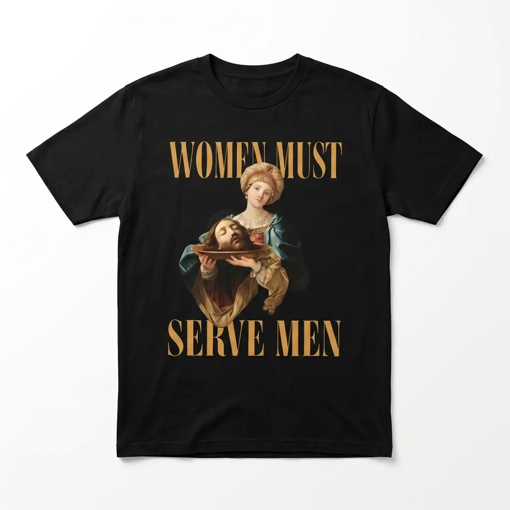 Women Must Serve Men Dark Humor T-Shirt 1 women must serve men dark humor t shirt.jpg